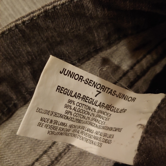 Code of Ethics Gray Skinny Jeans Size 7 - Picture 6 of 6